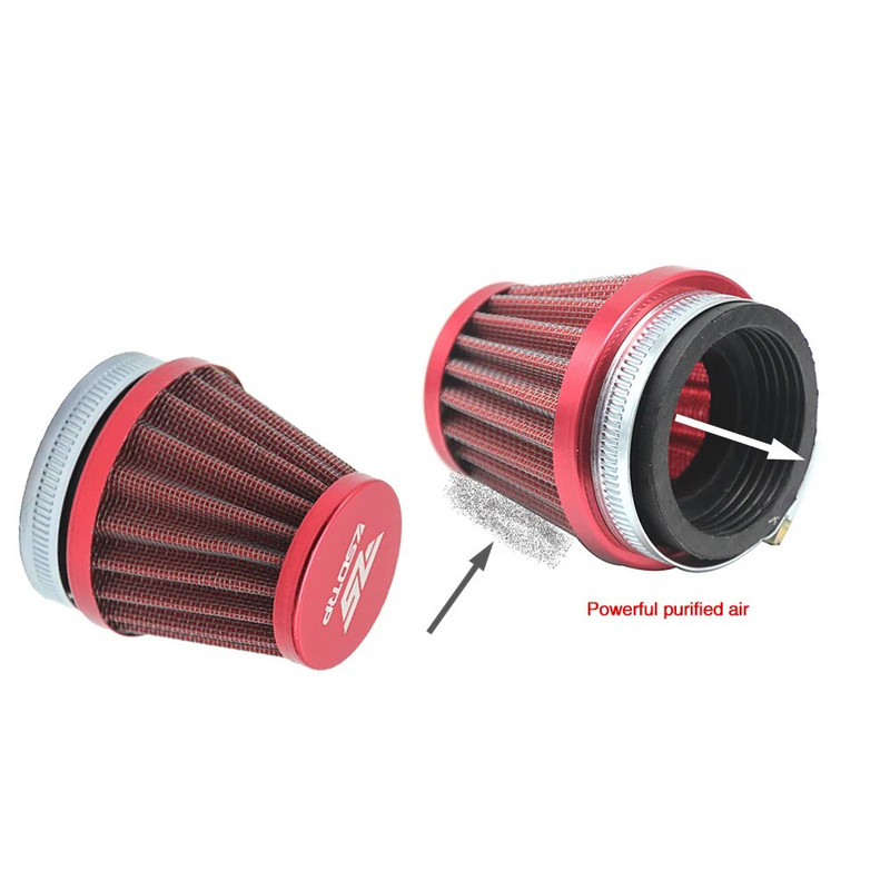 Alconstar karburatora gaisa filtra tīrītājs 35–58 mm sēņu galvas gaisa filtra skava uz gaisa filtra tīrītāja motocikla ATV motorolleram