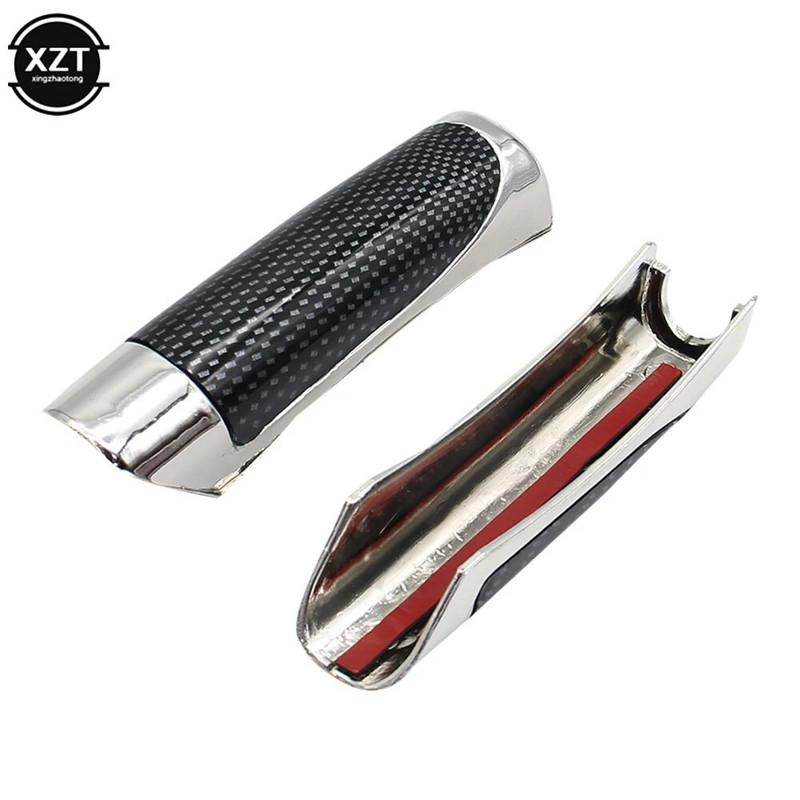 Universāls stilīgs automašīnas rokas bremžu oglekļa šķiedras aizsargpārsega salona dekors