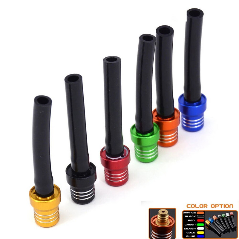 7 χρωμάτων Καπάκι ρεζερβουάρ καυσίμου βαλβίδας εξαερισμού Μαύρος σωλήνας CNC ATV Dirt ποδήλατο