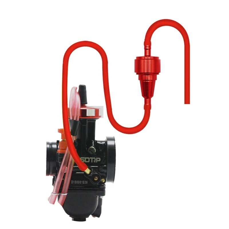 Sclmotos-6 mm mootorratta bensiinifilter CNC alumiiniumsulamist filter, modifitseeritud filtrielement, mustusepesa jalgratta mopeed