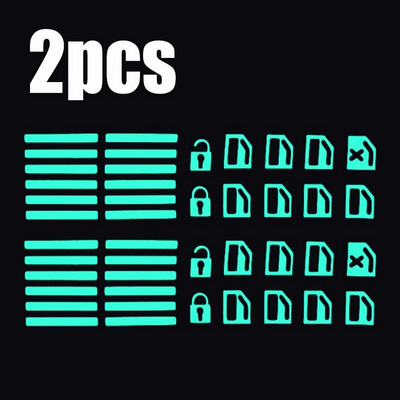 Automašīnas loga pacēlāja gaismas slēdža pogas uzlīme Durvju un logu pacēlāja nakts drošības slēdža dekorācija krāsaina dienasgaismas slēdža uzlīme