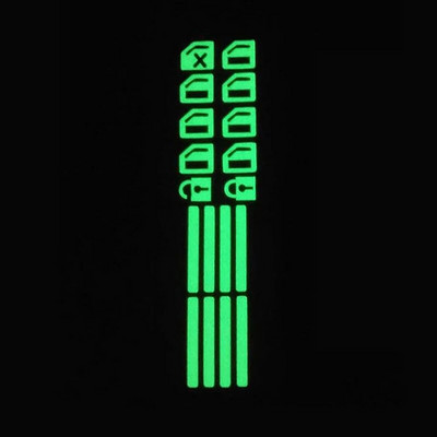 1 τεμ. Ανυψωτικό παραθύρου αυτοκινήτου Φωτεινό κουμπί διακόπτη αυτοκόλλητα Ανελκυστήρας παραθύρου πόρτας Νυχτερινός διακόπτης ασφαλείας Διακόσμηση Φθορίζουσες αυτοκόλλητες ετικέτες