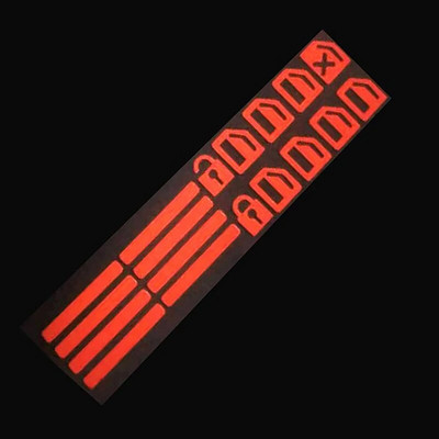 1 τεμ. Ανυψωτικό παραθύρου αυτοκινήτου Φωτεινό κουμπί διακόπτη αυτοκόλλητα Ανελκυστήρας παραθύρου πόρτας Νυχτερινός διακόπτης ασφαλείας Διακόσμηση Φθορίζουσες αυτοκόλλητες ετικέτες