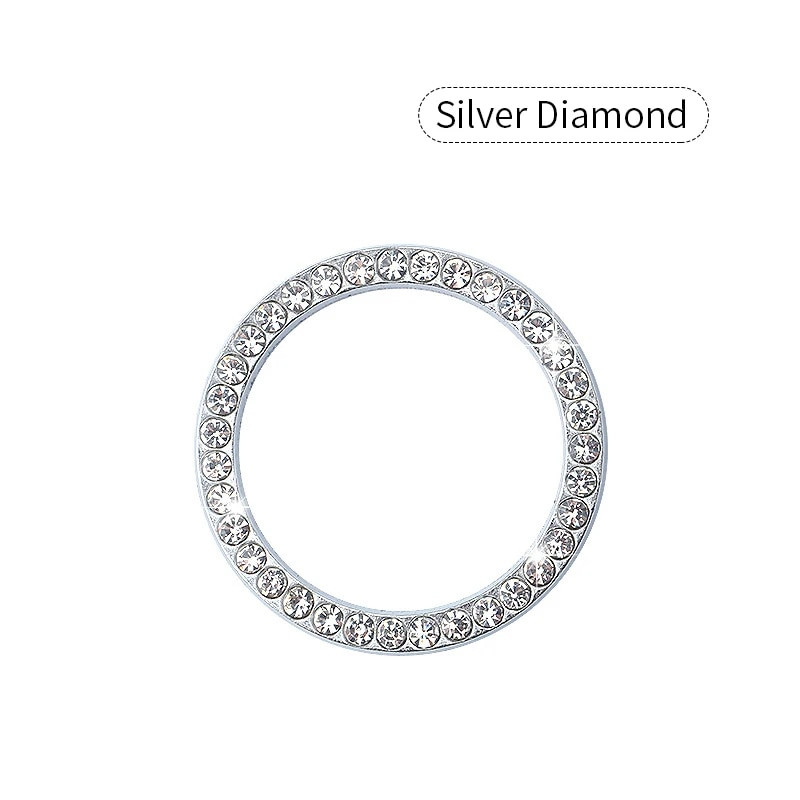 Kristallmootori süüde Üks klahv Start Stop Push Nupp Lüliti Kaitsekate Bling Tüdrukud Autotarvikud Autode sisekujundus