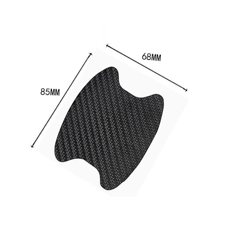 4 gab./komplekts Automašīnas durvju uzlīme Oglekļa šķiedras skrāpējumiem izturīgs vāks Automātiskā roktura aizsargplēve Ārējais stila aksesuāri jauni