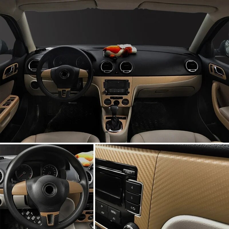 3D naljepnica od ugljičnih vlakana Višebojna rola folije Vinilna folija Naljepnice za stil interijera automobila Dekoracija motocikla Naljepnica za kožu prijenosnog računala