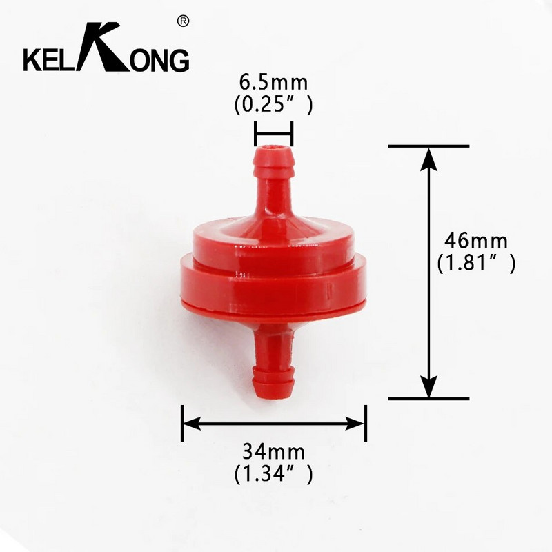 KELKONG 5tk kütusefilter Briggs & Strattonile 298090 298090S 5018B 4105 5018B Craftsman muruniiduk 120-188 632107 640084
