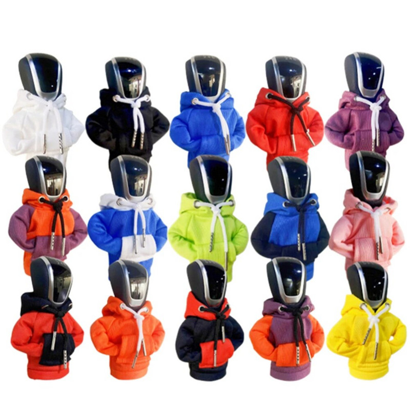 Kapucnis autós sebességváltó védőburkolat Divat sebességváltó kapucnis autós sebességváltó gomb burkolata Kézi fogantyú Sebességváltó pulóver váltókar burkolata