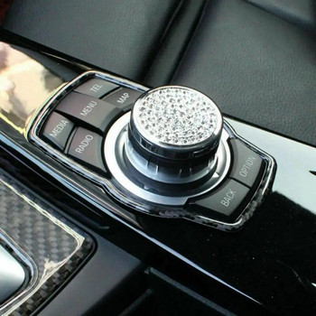 Автомобилна рамка от въглеродни влакна за BMW Стикери за медийни бутони Капак на копчето за F10 F20 F30 F34 F07 F25 F26 F15 F16 F-Най-добрите интериорни стикери