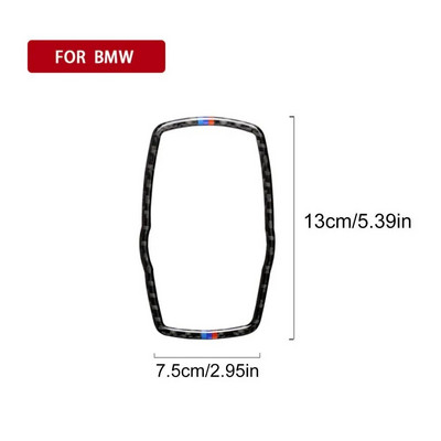 Auto süsinikkiust raam BMW meedia nuppude kleebiste jaoks Nupu kate F10 F20 F30 F34 F07 F25 F26 F15 F16 F-Parimad interjöörikleebised