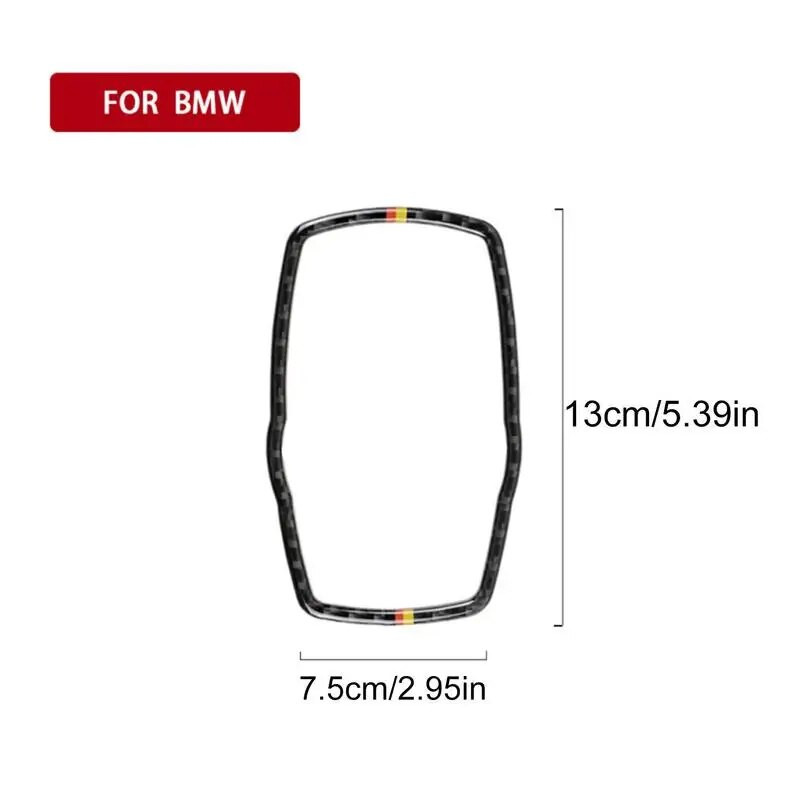 Auto süsinikkiust raam BMW meedia nuppude kleebiste jaoks Nupu kate F10 F20 F30 F34 F07 F25 F26 F15 F16 F-Parimad interjöörikleebised