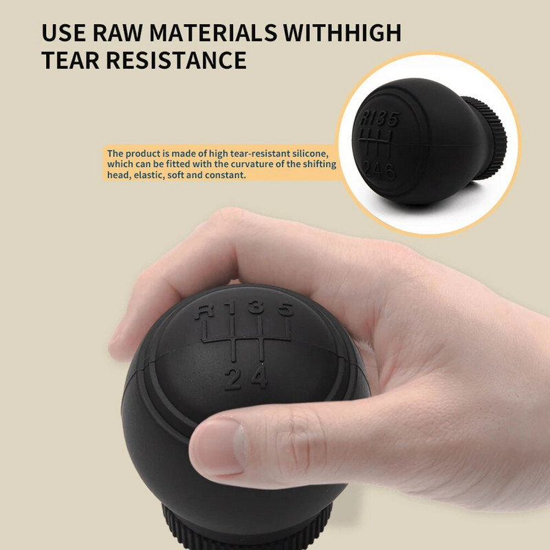 Käiguvahetusnupu silikoonist kate Universaalne kaitsev pealmine veekindel libisemiskindel tolmukindel veekindel hoova käepideme nahk Käsikäiguvahetus