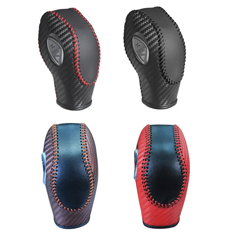 Auto PU nahast süsinikkiust käigukangi nupu kate Ford EcoSport Escape Fusion C-Max Energi Wagon Fiesta Focus Transit kaubiku jaoks