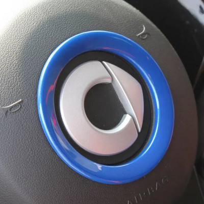 Rooliratta keskkorgi kaunistusrõnga autokleebised Mercedes Smart 453 Fortwo Forfour sisetarvikutele