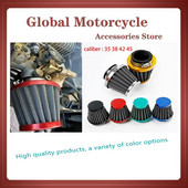 Universalus 35 mm 38 mm 42 mm 45 mm grybo galvutės motociklo karbiuratoriaus oro filtro valiklis įsiurbimo vamzdžio modifikuotas motoroleris