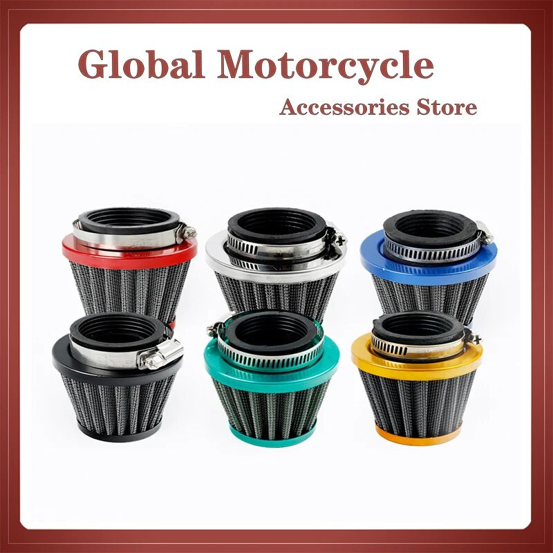 Universalus 35 mm 38 mm 42 mm 45 mm grybo galvutės motociklo karbiuratoriaus oro filtro valiklis įsiurbimo vamzdžio modifikuotas motoroleris