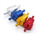 Motociklo universalus įdėklas Fule Oli Filter 6 mm , Sootoer kuro filtras Alyvos filtras Aliuminis filtro elementas Pakartotinis naudojimas