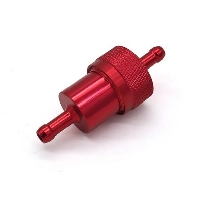 Motociklo universalus įdėklas Fule Oli Filter 6 mm , Sootoer kuro filtras Alyvos filtras Aliuminis filtro elementas Pakartotinis naudojimas