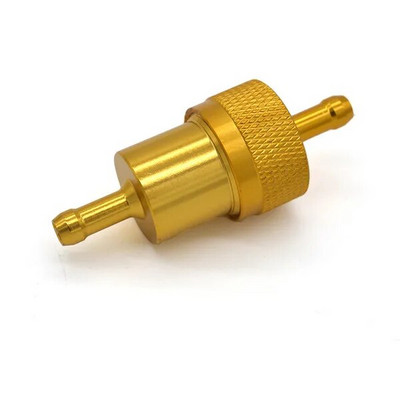 Motociklo universalus įdėklas Fule Oli Filter 6 mm , Sootoer kuro filtras Alyvos filtras Aliuminis filtro elementas Pakartotinis naudojimas