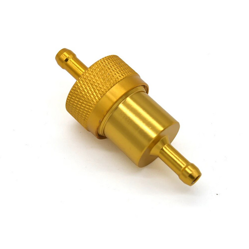 Motociklo universalus įdėklas Fule Oli Filter 6 mm , Sootoer kuro filtras Alyvos filtras Aliuminis filtro elementas Pakartotinis naudojimas