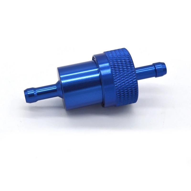 Motociklo universalus įdėklas Fule Oli Filter 6 mm , Sootoer kuro filtras Alyvos filtras Aliuminis filtro elementas Pakartotinis naudojimas