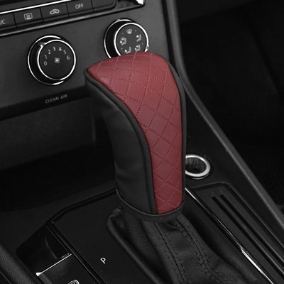 Κάλυμμα χειρολαβής αλλαγής ταχυτήτων αυτοκινήτου PU Δερμάτινο αντιολισθητικό Διακοσμητικό πόμολο αλλαγής ταχυτήτων Προστατευτικό κάλυμμα γενικής χρήσης Αξεσουάρ εσωτερικού αυτοκινήτου