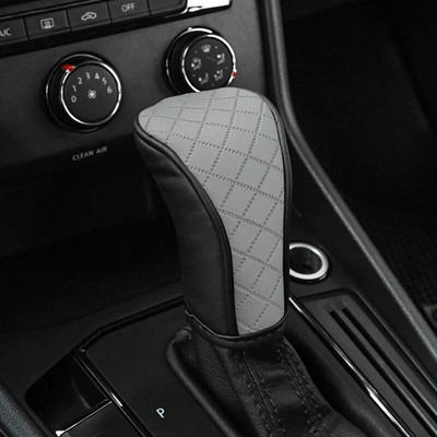 Κάλυμμα χειρολαβής αλλαγής ταχυτήτων αυτοκινήτου PU Δερμάτινο αντιολισθητικό Διακοσμητικό πόμολο αλλαγής ταχυτήτων Προστατευτικό κάλυμμα γενικής χρήσης Αξεσουάρ εσωτερικού αυτοκινήτου