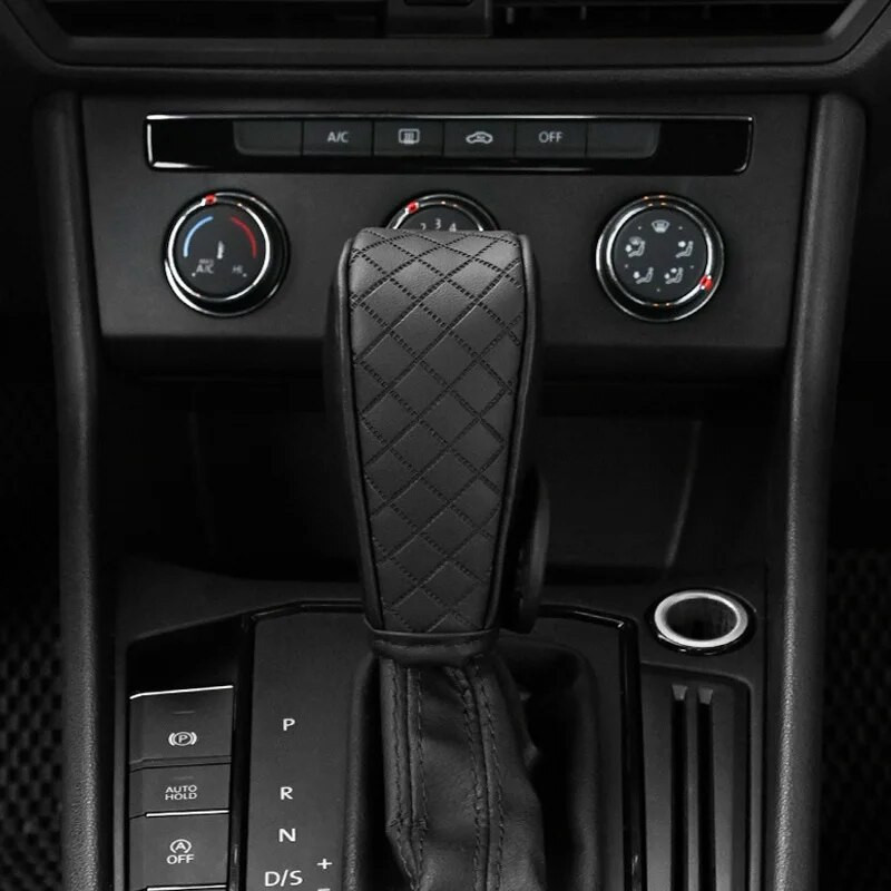 Κάλυμμα χειρολαβής αλλαγής ταχυτήτων αυτοκινήτου PU Δερμάτινο αντιολισθητικό Διακοσμητικό πόμολο αλλαγής ταχυτήτων Προστατευτικό κάλυμμα γενικής χρήσης Αξεσουάρ εσωτερικού αυτοκινήτου