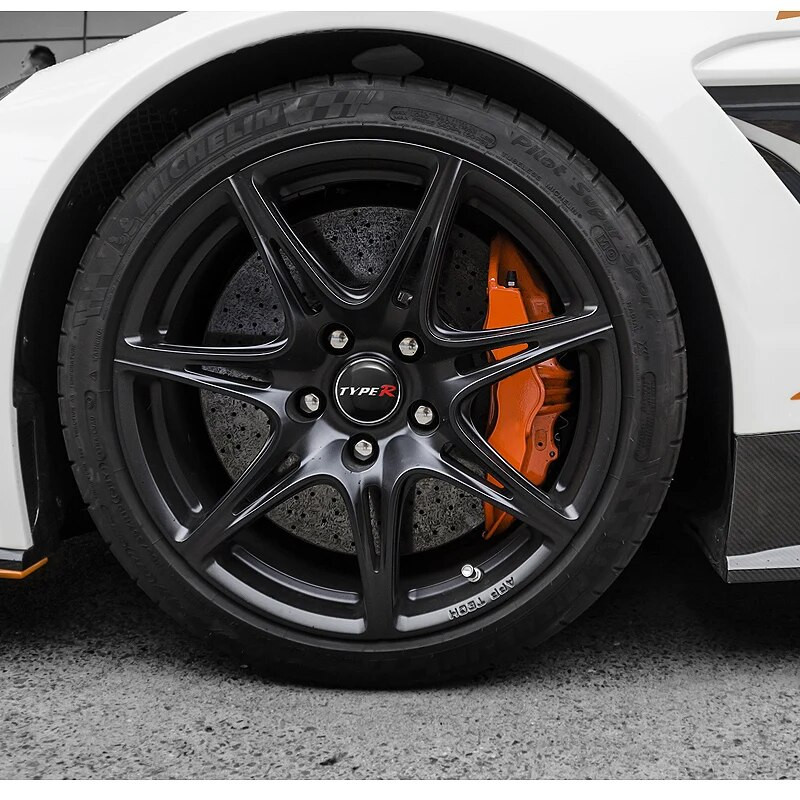 4 tk autoratta rummu keskkorgi metallist embleemi kleebised Honda Civic Accord Fit City Vezel CRV Odyssey Pilot Jazz Prelude Insight jaoks