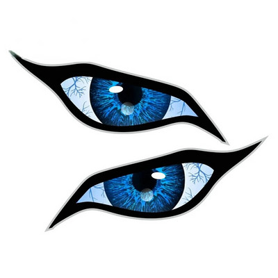 Jpct smieklīgas animācijas acu uzlīmes kemperiem, motocikliem, piezīmjdatoriem, ūdensnecaurlaidīgas uzlīmes, lai segtu skrāpējumus, 13 cm x 9,5 cm