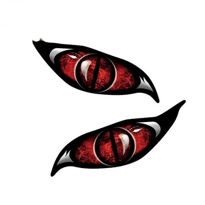 Jpct smieklīgas animācijas acu uzlīmes kemperiem, motocikliem, piezīmjdatoriem, ūdensnecaurlaidīgas uzlīmes, lai segtu skrāpējumus, 13 cm x 9,5 cm