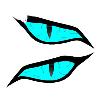 Jpct smieklīgas animācijas acu uzlīmes kemperiem, motocikliem, piezīmjdatoriem, ūdensnecaurlaidīgas uzlīmes, lai segtu skrāpējumus, 13 cm x 9,5 cm