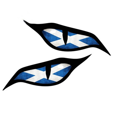 Jpct smieklīgas animācijas acu uzlīmes kemperiem, motocikliem, piezīmjdatoriem, ūdensnecaurlaidīgas uzlīmes, lai segtu skrāpējumus, 13 cm x 9,5 cm