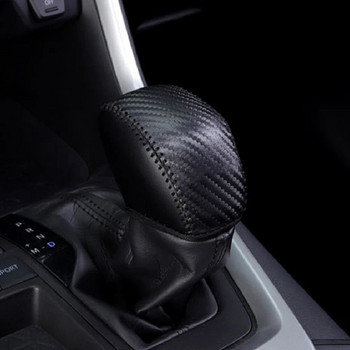 Για Toyota RAV4 RAV 4 XA50 MK5 2019 - 2021 Αξεσουάρ Δερμάτινο Κάλυμμα πόμολο αλλαγής ταχυτήτων αυτοκινήτου Κάλυμμα ταχυτήτων