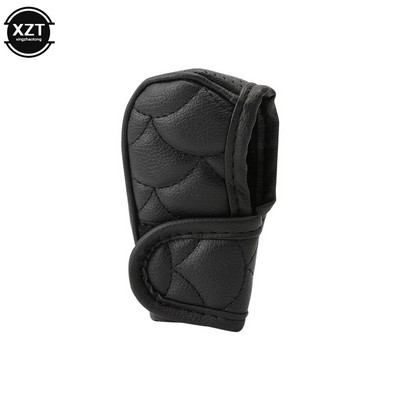 1vnt automobilio universalus PU pavarų perjungimo apykaklės perjungimo rankenėlės dangtelis, neslystantis rankenos korpusas, perjungimo apykaklės perjungimo svirtis, apsauga nuo dulkių