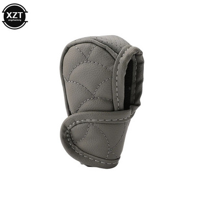 1vnt automobilio universalus PU pavarų perjungimo apykaklės perjungimo rankenėlės dangtelis, neslystantis rankenos korpusas, perjungimo apykaklės perjungimo svirtis, apsauga nuo dulkių