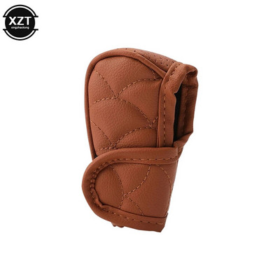 1vnt automobilio universalus PU pavarų perjungimo apykaklės perjungimo rankenėlės dangtelis, neslystantis rankenos korpusas, perjungimo apykaklės perjungimo svirtis, apsauga nuo dulkių