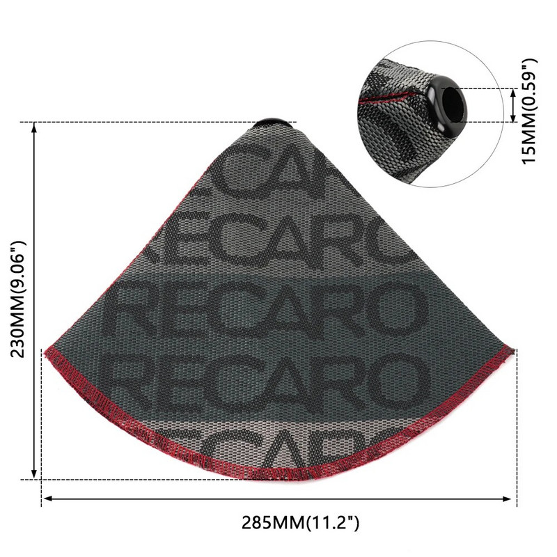 RASTP-Universal JDM Style RECARO Canvas pārslēgšanas sviras pogas bagāžas nodalījuma pārsega sacīkšu pārslēgšanas pogas apkakles RS-SFN126