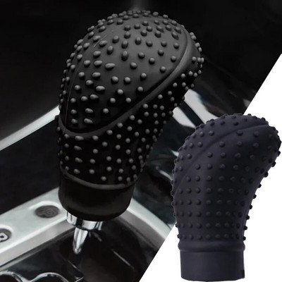 Universal Car Manual Gear Shift Cover Non-Slip Silicone Knob Sleeve Gear Shift Grip Protective Covers Car Interior Accessories