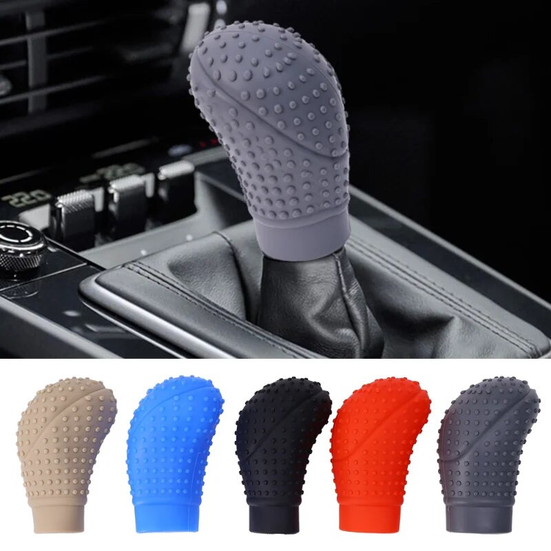 Universal Car Manual Gear Shift Cover Αντιολισθητικό πόμολο σιλικόνης Sleeve Gear Shift Grip Protective covers Εσωτερικά αξεσουάρ αυτοκινήτου