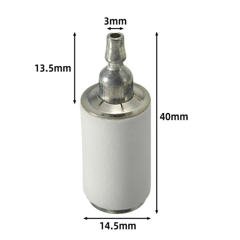 5 vnt. aukštos kokybės kuro filtro grandininio pjūklo vejapjovės filtro elemento pjovimo mašinos pjūklo pūstuvo benzino filtro įrankių jungiamosios detalės