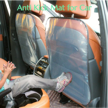 Подложка против ритници за кола, прозрачен PVC защитен капак за облегалка на автомобилна седалка, подложка за подложка против ритници за бебета, деца, протектор за столче за кола