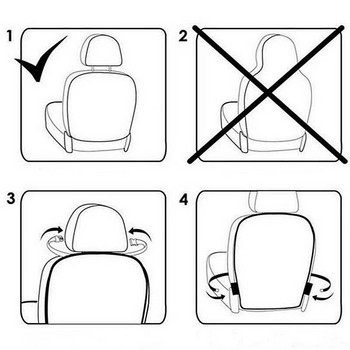 Защитно покритие за облегалката на столчето за кола PE фолио Възглавница против замърсяване, против ритници, против стъпване, защитна подложка за детска седалка Аксесоари за интериора на автомобила