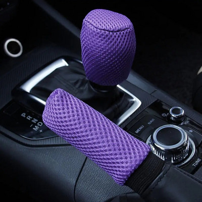 Universal Car Vehicle Anti-slip Gear Knob Cover Handbrake Handle Sleeve Set Interior Auto Hand Brake Gear Shift Cover
