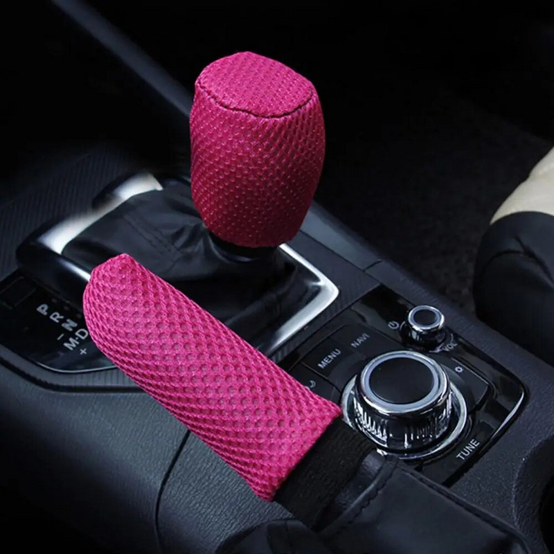 Universāla automašīnas transportlīdzekļa pretslīdes ātrumkārbas pārsegs Rokas bremzes roktura uzmavu komplekts iekšpuse Automātiskās rokas bremzes pārnesumu pārsegs