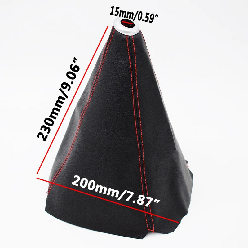 Pārnesumu pārslēgšanas poga priekš Chevrolet Lanos Daewoo Sens ZAZ Chance Gaiter Leather MT 5 Speed Cover Collar Boot Protector Case Sleeve