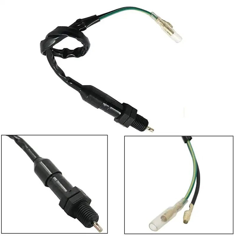 Motocikla universālais aizmugurējās bremžu gaismas slēdzis ar atsperu komplektu Honda Kawasaki Suzuki Yamaha kvadracikliem ATV motorolleriem