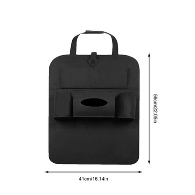 Automašīnas bagāžnieka organizatora glabāšanas soma Regulējama aizmugurējā sēdekļa uzglabāšanas soma Neto ietilpība Daudzfunkcionāls Oksfordas automašīnas sēdekļa atzveltnes organizators