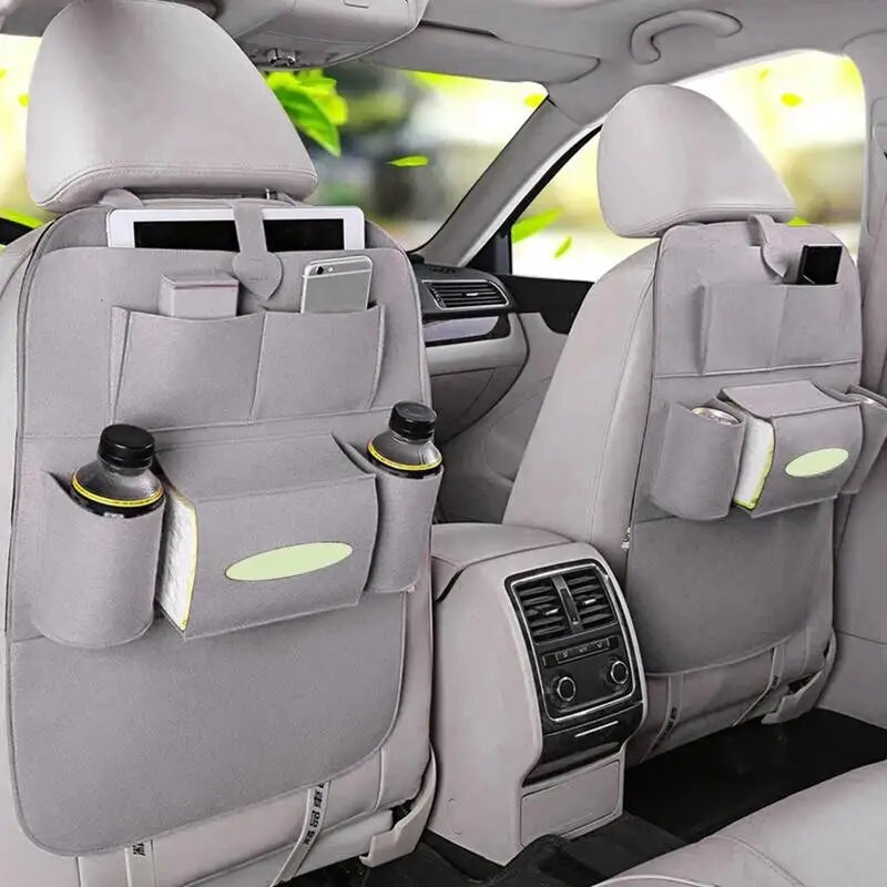 Automašīnas bagāžnieka organizatora glabāšanas soma Regulējama aizmugurējā sēdekļa uzglabāšanas soma Neto ietilpība Daudzfunkcionāls Oksfordas automašīnas sēdekļa atzveltnes organizators