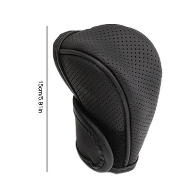 Automašīnas ātrumkārbas pārsegs Universāls pretslīdes pārslēga pārsegs PU ādas nodilumizturīgs zobrata stieņa pārsegs Automašīnas pārslēga aizsargs